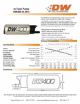 DeatschWerks Fuel Pump - Intank Fuel Pump DW400 (415lph)