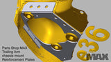 PSM E36 Trailing Arm Chassis Reinforcement Plates