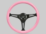 Baby Pink Mahogany Steering Wheel 340mm