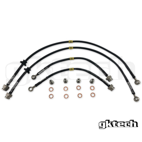 GKTECH S13/180sx braided brake lines Set